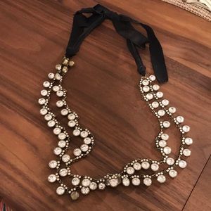 Jcrew double strand faux crystal necklace